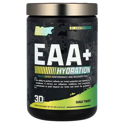<img alt="Nutrex Research, EAA+ Hydration, Maui Twist, 13.76 oz (390 g)" title="Nutrex Research, EAA+ Hydration, Maui Twist, 13.76 oz (390 g),859400007795"