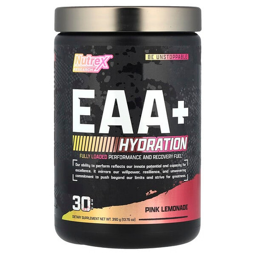 <img alt="Nutrex Research, EAA + Hydration, Pink Lemonade, 13.76 oz (390 g)" title="Nutrex Research, EAA + Hydration, Pink Lemonade, 13.76 oz (390 g),850046504587"