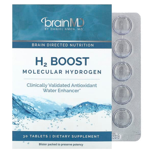 <img alt="BrainMD, H2 Boost Molecular Hydrogen, 80 mg , 30 Tablets" title="BrainMD, H2 Boost Molecular Hydrogen, 80 mg , 30 Tablets,857568003642"