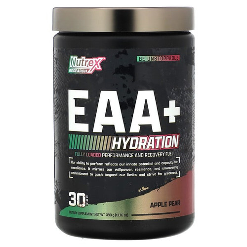 <img alt="Nutrex Research, EAA+ Hydration, Apple Pear, 13.76 oz (390 g)" title="Nutrex Research, EAA+ Hydration, Apple Pear, 13.76 oz (390 g),859400007788"
