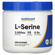 <img alt="Nutricost, L-Serine Powder, Unflavored, 8 oz (227 g)" title="Nutricost, L-Serine Powder, Unflavored, 8 oz (227 g),810014671383"