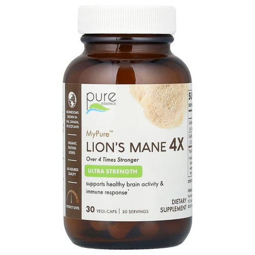 <img alt="Pure Essence, MyPure, Lions Mane 4X, Ultra Strength, 30 Vegi-Caps" title="Pure Essence, MyPure, Lions Mane 4X, Ultra Strength, 30 Vegi-Caps,659670922015"