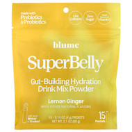 <img alt="Blume, SuperBelly, Gut-Building Hydration Drink Mix Powder, Lemon Ginger, 15 Packets, 0.14 oz (4 g) Each" title="Blume, SuperBelly, Gut-Building Hydration Drink Mix Powder, Lemon Ginger, 15 Packets, 0.14 oz (4 g) Each,839172002082"
