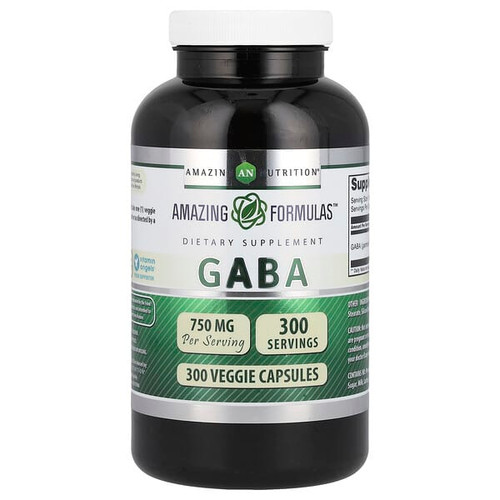 <img alt="Amazing Nutrition, GABA, 750 mg, 300 Veggie Capsules" title="Amazing Nutrition, GABA, 750 mg, 300 Veggie Capsules,819209026113"