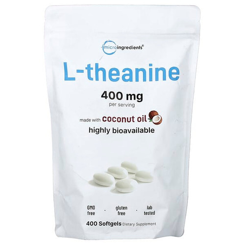 <img alt="Micro Ingredients, L-Theanine, 400 Softgels (200 mg per Softgel)" title="Micro Ingredients, L-Theanine, 400 Softgels (200 mg per Softgel),850074438342"
