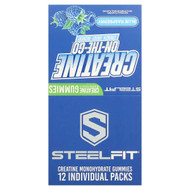 <img alt="SteelFit, Creatine On-The-Go, Creatine Monohydrate Gummies, Blue Raspberry, 12 Packs, 0.8 oz (22 g) Each" title="SteelFit, Creatine On-The-Go, Creatine Monohydrate Gummies, Blue Raspberry, 12 Packs, 0.8 oz (22 g) Each,732907055219"