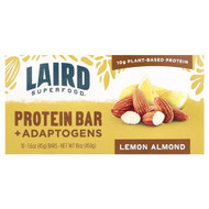 <img alt="Laird Superfood, Protein Bar + Adaptogens, Lemon Almond, 10 Packs, 1.6 oz (45 g) Each" title="Laird Superfood, Protein Bar + Adaptogens, Lemon Almond, 10 Packs, 1.6 oz (45 g) Each,810005132169"