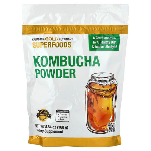 <img alt="California Gold Nutrition, Superfoods, Kombucha Powder, Unflavored, 5.64 oz (160 g)" title="California Gold Nutrition, Superfoods, Kombucha Powder, Unflavored, 5.64 oz (160 g),898220021666"