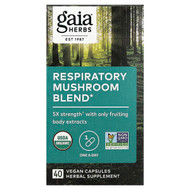 <img alt="Gaia Herbs, Respiratory Mushroom Blend, 40 Vegan Capsules" title="Gaia Herbs, Respiratory Mushroom Blend, 40 Vegan Capsules,751063151719"