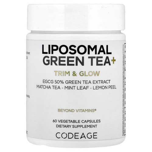 <img alt="Codeage, Liposomal Green Tea+, 60 Vegetable Capsules" title="Codeage, Liposomal Green Tea+, 60 Vegetable Capsules,850049609890"