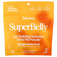 <img alt="Blume, SuperBelly, Gut-Building Hydration Drink Mix Powder, Mango Passion Fruit, 15 Packets, 0.14 oz (4 g) Each" title="Blume, SuperBelly, Gut-Building Hydration Drink Mix Powder, Mango Passion Fruit, 15 Packets, 0.14 oz (4 g) Each,839172002471"