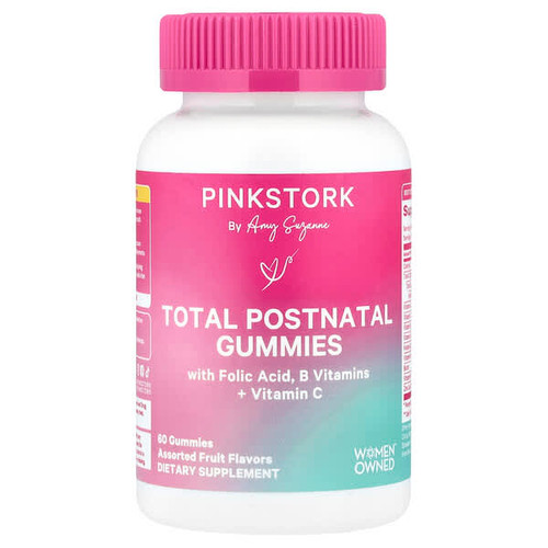 <img alt="Pink Stork, Total Postnatal Gummies, Assorted Fruit, 60 Gummies" title="Pink Stork, Total Postnatal Gummies, Assorted Fruit, 60 Gummies,850026342086"