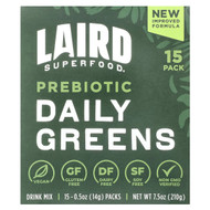 <img alt="Laird Superfood, Prebiotic Daily Greens, 15 Packs, 0.5 oz (14 g) Each" title="Laird Superfood, Prebiotic Daily Greens, 15 Packs, 0.5 oz (14 g) Each,810005132930"