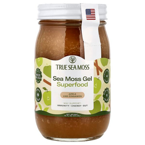 <img alt="True Sea Moss, Sea Moss Gel Superfood, Apple and Cinnamon, 16 fl oz (473 ml)" title="True Sea Moss, Sea Moss Gel Superfood, Apple and Cinnamon, 16 fl oz (473 ml),5065006235776"