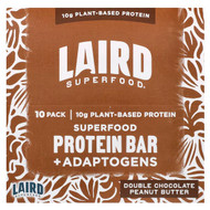 <img alt="Laird Superfood, Superfood Protein Bar + Adaptogens, Double Chocolate Peanut Butter  , 10 Bars, 1.6 oz (45 g) Each" title="Laird Superfood, Superfood Protein Bar + Adaptogens, Double Chocolate Peanut Butter  , 10 Bars, 1.6 oz (45 g) Each,810005133555"