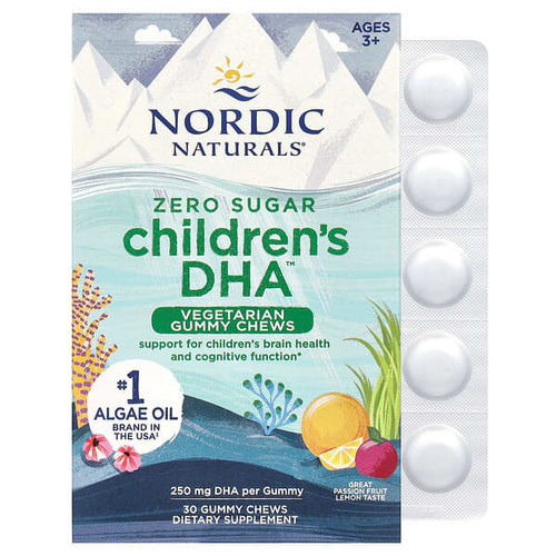 <img alt="Nordic Naturals, Zero Sugar Childrens DHA, Ages 3+, Passion Fruit Lemon, 250 mg, 30 Gummy Chews" title="Nordic Naturals, Zero Sugar Childrens DHA, Ages 3+, Passion Fruit Lemon, 250 mg, 30 Gummy Chews,768990017070"