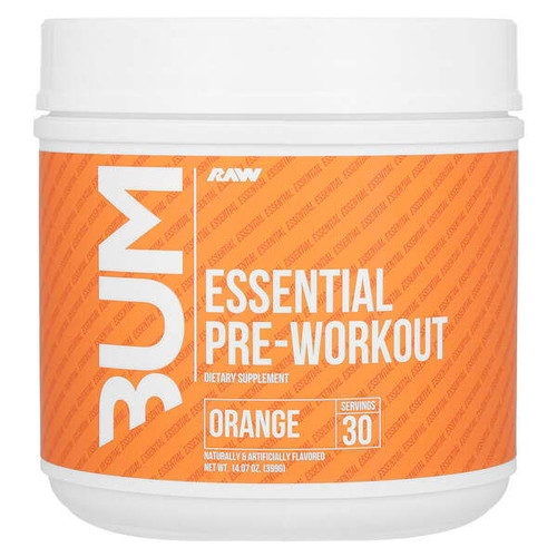 <img alt="Raw Nutrition, Bum, Essential Pre-Workout, Orange, 14.07 oz (399 g)" title="Raw Nutrition, Bum, Essential Pre-Workout, Orange, 14.07 oz (399 g),850039445668"