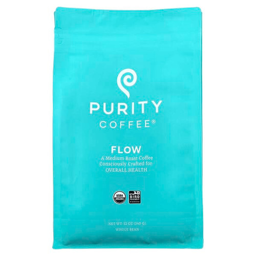 <img alt="Purity Coffee, Flow, Whole Bean, Medium Roast, 12 oz (340 g)" title="Purity Coffee, Flow, Whole Bean, Medium Roast, 12 oz (340 g),862707000376"