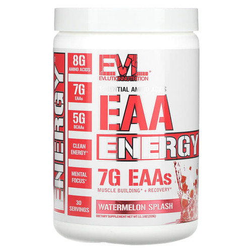 <img alt="EVLution Nutrition, EAA Energy, Watermelon Splash, 11.1 oz (315 g)" title="EVLution Nutrition, EAA Energy, Watermelon Splash, 11.1 oz (315 g),818901029484"