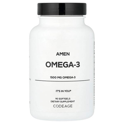 <img alt="Codeage, Amen, Omega-3, 90 Softgels (750 mg per Softgel)" title="Codeage, Amen, Omega-3, 90 Softgels (750 mg per Softgel),850049609159"