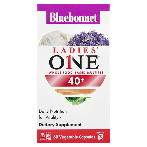 <img alt="Bluebonnet Nutrition, Ladies ONE 40+, Whole Food-Based Multiple, 60 Vegetable Capsules" title="Bluebonnet Nutrition, Ladies ONE 40+, Whole Food-Based Multiple, 60 Vegetable Capsules,743715001558"
