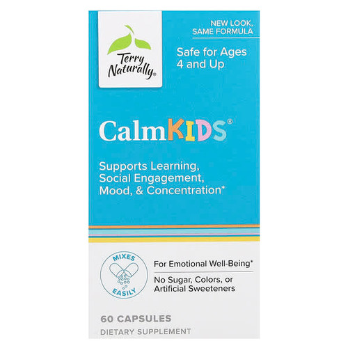 <img alt="Terry Naturally, Calm Kids, Ages 4 and Up, 60 Capsules" title="Terry Naturally, Calm Kids, Ages 4 and Up, 60 Capsules,367703201166"
