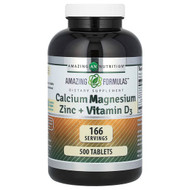 <img alt="Amazing Nutrition, Amazing Formulas, Calcium Magnesium Zinc + Vitamin D3, 500 Tablets" title="Amazing Nutrition, Amazing Formulas, Calcium Magnesium Zinc + Vitamin D3, 500 Tablets,819209022122"