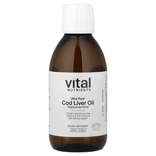 <img alt="Vital Nutrients, Ultra Pure, Cod Liver Oil, Lemon, 6.76 oz (200 ml)" title="Vital Nutrients, Ultra Pure, Cod Liver Oil, Lemon, 6.76 oz (200 ml),693465469118"