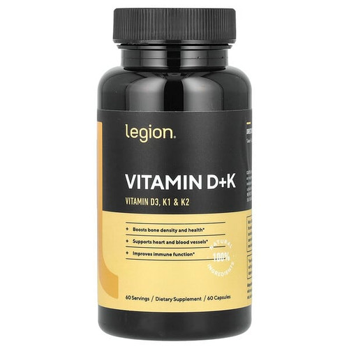 <img alt="Legion Athletics, Vitamin D+K, 60 Capsules" title="Legion Athletics, Vitamin D+K, 60 Capsules,850040346466"