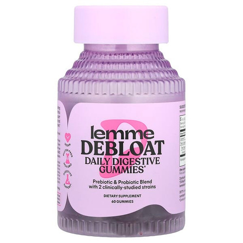 <img alt="Lemme, Debloat, Daily Digestive Probiotic Gummies, 60 Gummies" title="Lemme, Debloat, Daily Digestive Probiotic Gummies, 60 Gummies,850037549054"