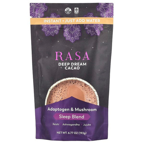 <img alt="Rasa, Adaptogen & Mushroom Sleep Blend, Instant, Deep Dream Cacao, 6.77 oz (192 g)" title="Rasa, Adaptogen & Mushroom Sleep Blend, Instant, Deep Dream Cacao, 6.77 oz (192 g),850002599695"