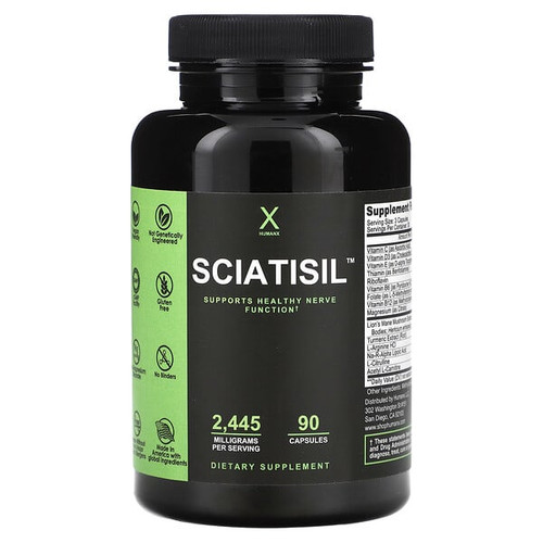 <img alt="Humanx, Sciatisil, 90 Capsules" title="Humanx, Sciatisil, 90 Capsules,756029729926"