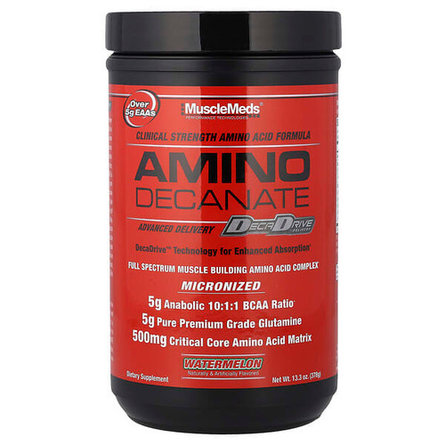 <img alt="MuscleMeds, Amino Decanate, Watermelon, 13.3 oz (378 g)" title="MuscleMeds, Amino Decanate, Watermelon, 13.3 oz (378 g),891597002788"