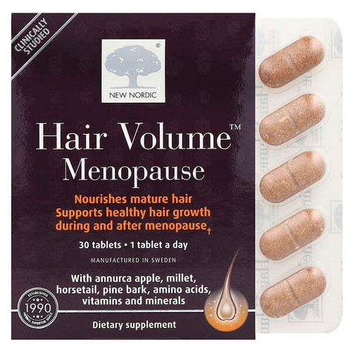 <img alt="New Nordic, Hair Volume Menopause, 30 Tablets" title="New Nordic, Hair Volume Menopause, 30 Tablets,741805749540"