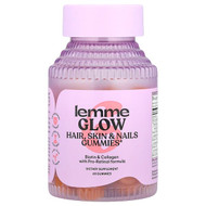 <img alt="Lemme, Glow, Hair, Skin & Nails Gummies, Peach, 60 Gummies" title="Lemme, Glow, Hair, Skin & Nails Gummies, Peach, 60 Gummies,850037549078"