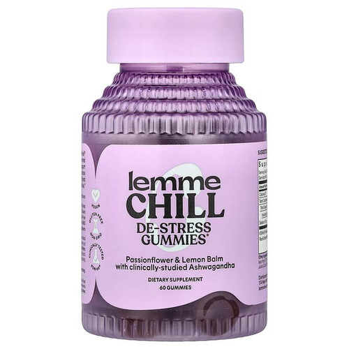 <img alt="Lemme, Chill, De-Stress Gummies, Mixed Berry, 60 Gummies" title="Lemme, Chill, De-Stress Gummies, Mixed Berry, 60 Gummies,850037549023"
