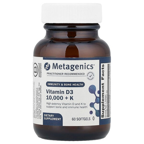 <img alt="Metagenics, Vitamin D3 10,000 + K, 60 Softgels" title="Metagenics, Vitamin D3 10,000 + K, 60 Softgels,755571934468"