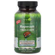 <img alt="Irwin Naturals, Magnesium + Beets & CoQ10, 60 Liquid Soft-Gels" title="Irwin Naturals, Magnesium + Beets & CoQ10, 60 Liquid Soft-Gels,840081413081"