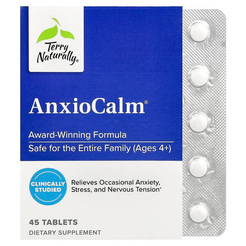 <img alt="Terry Naturally, AnxioCalm, 45 Tablets" title="Terry Naturally, AnxioCalm, 45 Tablets,367703410049"