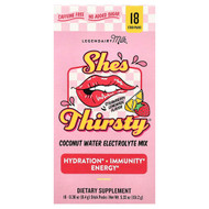 <img alt="Legendairy Milk, Shes Thirsty, Coconut Water Electrolyte Mix, Strawberry Lemonade (Box), 18 Stick Packs, 0.3 oz (8.4 g) Each" title="Legendairy Milk, Shes Thirsty, Coconut Water Electrolyte Mix, Strawberry Lemonade (Box), 18 Stick Packs, 0.3 oz (8.4 g) Each,810097410640"