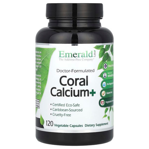 <img alt="Emerald Laboratories, Coral Calcium+, 120 Vegetable Capsules" title="Emerald Laboratories, Coral Calcium+, 120 Vegetable Capsules,743650067817"