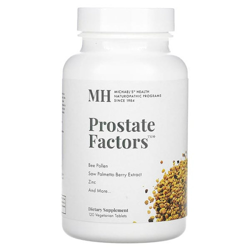 <img alt="Michaels Health, Prostate Factors, 120 Vegetarian Tablets" title="Michaels Health, Prostate Factors, 120 Vegetarian Tablets,755929012572"