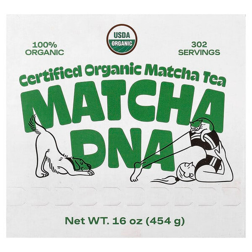 <img alt="Matcha DNA, Certified Organic Matcha Tea, 16 oz (454 g)" title="Matcha DNA, Certified Organic Matcha Tea, 16 oz (454 g),855614005770"