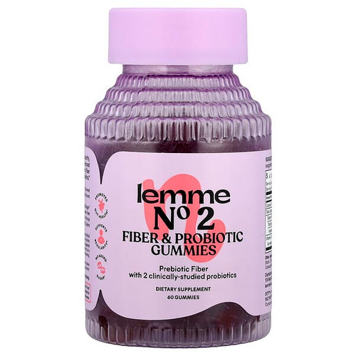 <img alt="Lemme, No2, Fiber & Probiotic Gummies, Strawberry , 60 Gummies" title="Lemme, No2, Fiber & Probiotic Gummies, Strawberry , 60 Gummies,850066835579"