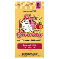 <img alt="Legendairy Milk, Shes Glowing, Daily Collagen & Fiber Powder, Tropical, 18 Stick Packs, 0.32 oz (9 g) Each" title="Legendairy Milk, Shes Glowing, Daily Collagen & Fiber Powder, Tropical, 18 Stick Packs, 0.32 oz (9 g) Each,810097410671"