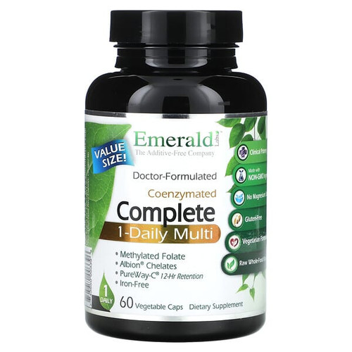 <img alt="Emerald Laboratories, CoEnzymated Complete 1-Daily Multi, 60 Vegetable Caps" title="Emerald Laboratories, CoEnzymated Complete 1-Daily Multi, 60 Vegetable Caps,743650003396"