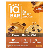 <img alt="IQBAR, Plant Protein Bar, Peanut Butter Chip, 12 Bars, 1.6 oz (45 g) Each" title="IQBAR, Plant Protein Bar, Peanut Butter Chip, 12 Bars, 1.6 oz (45 g) Each,850004554050"
