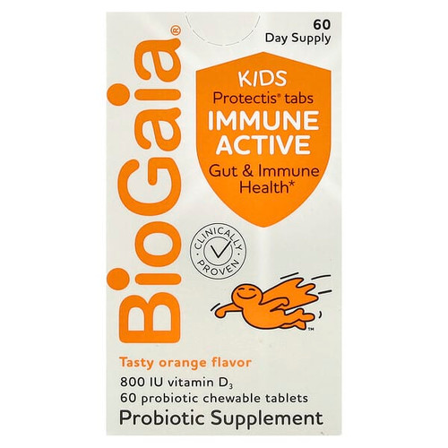 <img alt="BioGaia, Protectis Kids, Immune Active, Tasty Orange, 60 Probiotic Chewable Tablets" title="BioGaia, Protectis Kids, Immune Active, Tasty Orange, 60 Probiotic Chewable Tablets,602359460407"