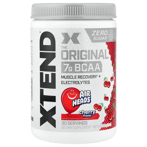 <img alt="XTEND, 7G BCAA, Air Heads Cherry, 14 oz (399 g)" title="XTEND, 7G BCAA, Air Heads Cherry, 14 oz (399 g),842595128475"
