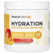 <img alt="TransformHQ, Hydration, Electrolyte Drink Mix, Caffeine Free, Peach Mango, 4.8 oz (135.7 g)" title="TransformHQ, Hydration, Electrolyte Drink Mix, Caffeine Free, Peach Mango, 4.8 oz (135.7 g),850002451986"